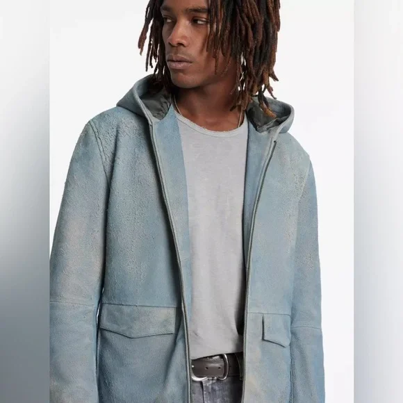 John Varvatos Mateo Hooded Jacket. Size EU 46 USA 36 small